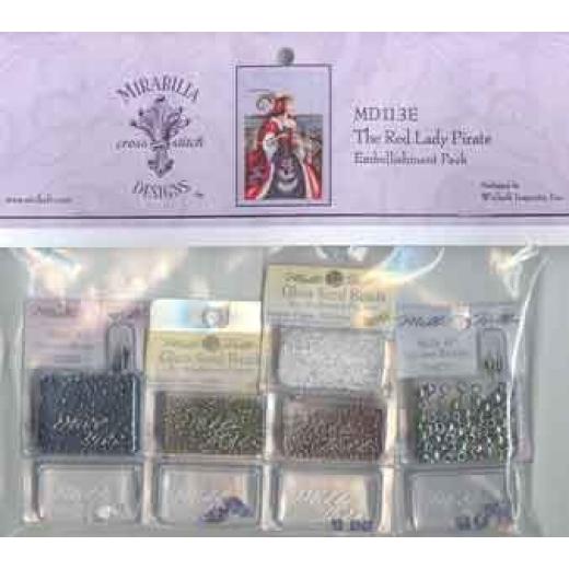Embellishment Pack Red Lady Pirate - Mirabilia
