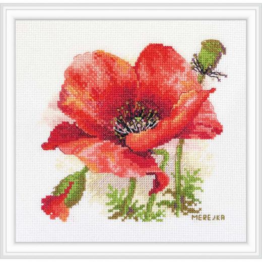 Merejka Stickpackung - Red Poppy