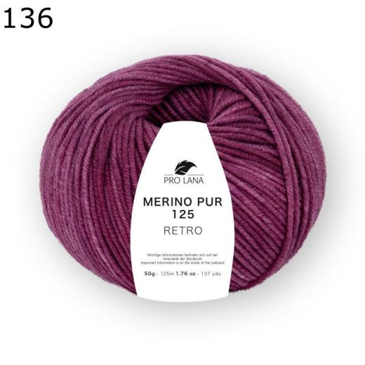Merino Pur 125 retro - Pro Lana - fuchsia (136)