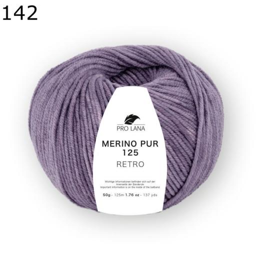 Merino Pur 125 retro - Pro Lana - pflaume (142)