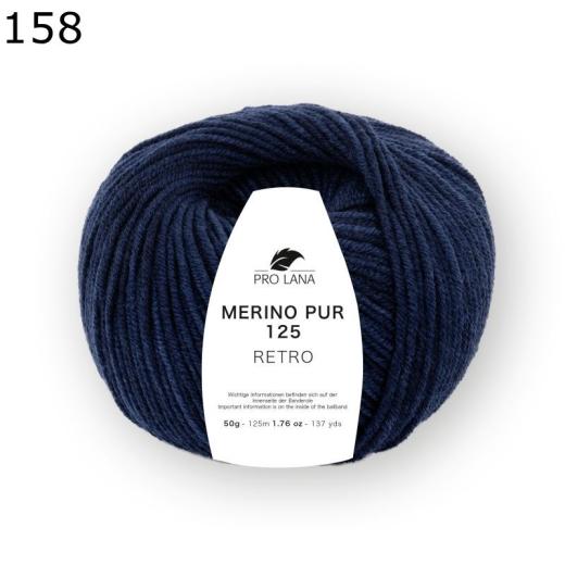 Merino Pur 125 retro - Pro Lana - dunkelblau (158)