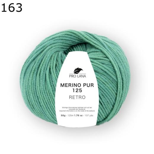 Merino Pur 125 retro - Pro Lana - türkis (163)