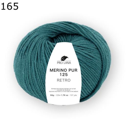 Merino Pur 125 retro - Pro Lana - petrol (165)