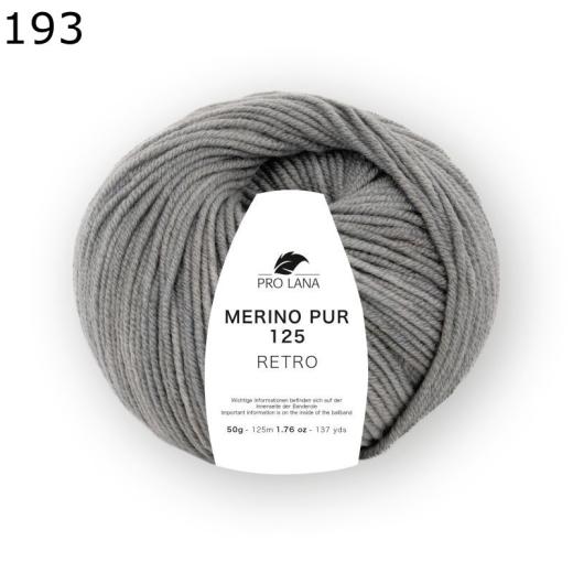 Merino Pur 125 retro - Pro Lana - hellgrau (193)