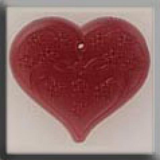 Mill Hill Glass Treasures 12115 - Large Floral Embossed Heart Rose