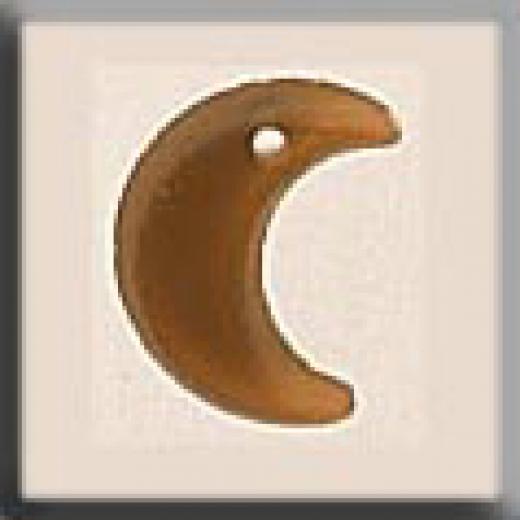 Mill Hill Glass Treasures 12185 - Small Crescent Moon Matte Light Topaz