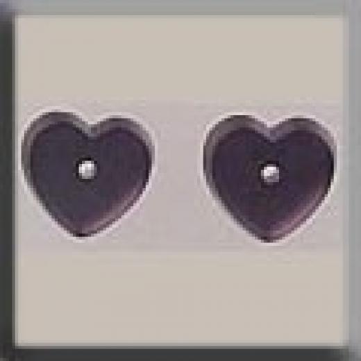 Mill Hill Glass Treasures 12240 - Petite Flat Heart Matte Amethyst