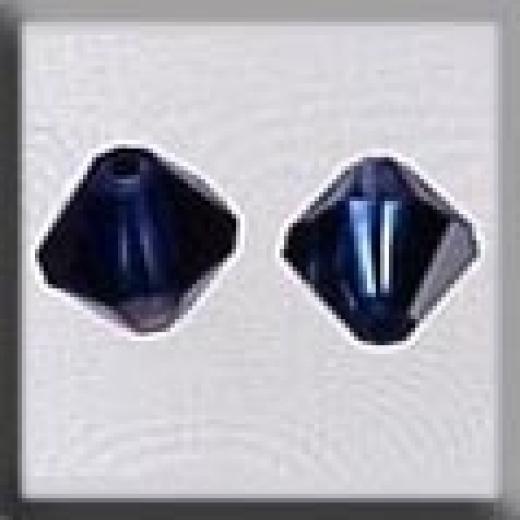 13086 Mill Hill Crystal Treasures - Rondele Sapphire Helio 6mm (2)