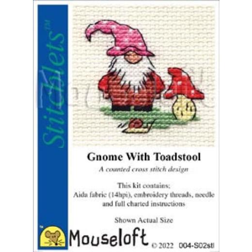 Stickpackung Mouseloft - Gnome with Toadstool
