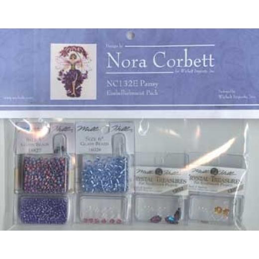 Embellishment Pack Pansy Spring Garden - Nora Corbett