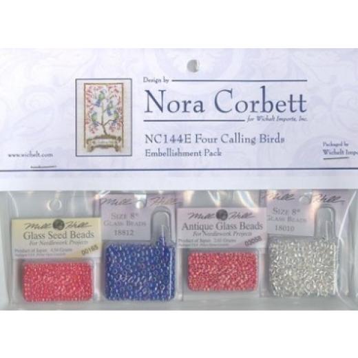Embellishment Pack Four Calling Birds - Nora Corbett