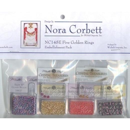 Embellishment Pack Five Golden Rings - Nora Corbett