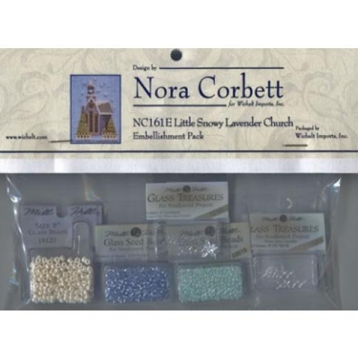 Embellishment Pack Little Snowy Lavender Church - Nora Corbett