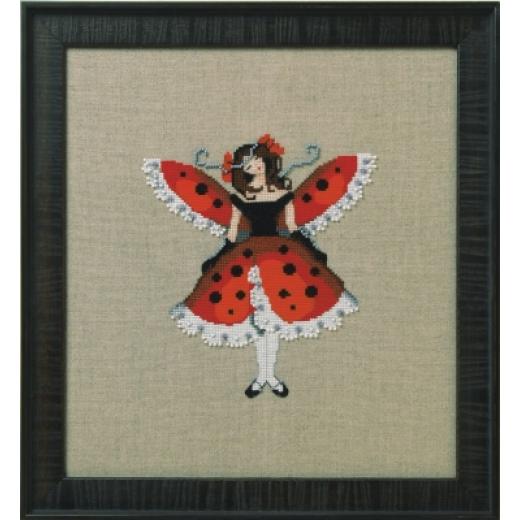 Stickvorlage Nora Corbett - Miss Ladybug (Intriguing Insects)