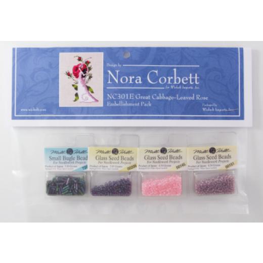 Embellishment Pack Great Cabbage-Leaved Rose - Nora Corbett