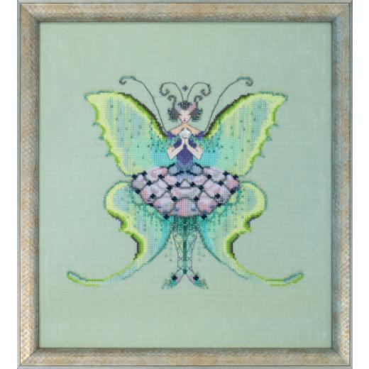 Stickvorlage Nora Corbett - Luna Moth (Fluttering Fashion)