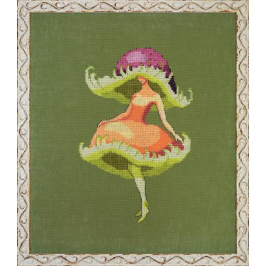 Stickvorlage Nora Corbett - Miss Pink Mushroom (The Dark Forest)