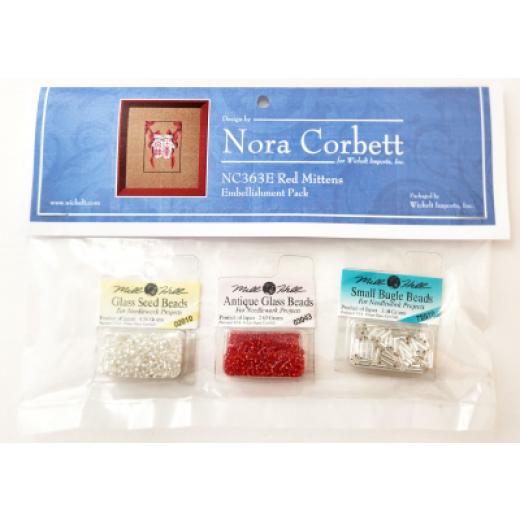 Embellishment Pack Red Mittens - Nora Corbett
