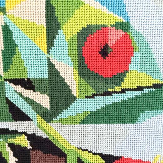 Milpoint - Needlepoint Chameleon on a Branch