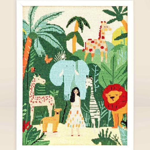 Milpoint - Needlepoint Jungle Hear