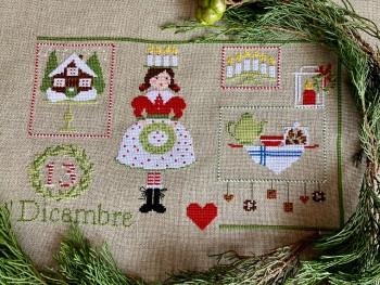 13 Dicembre - Lilli Violette (Stickvorlage)
