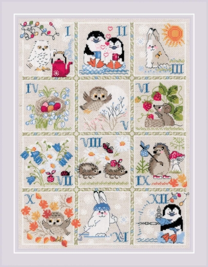 Riolis - Stickbild Forest Calendar