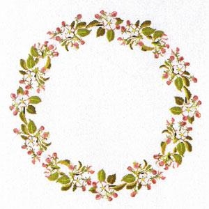 Haandarbejdets Fremme - Tischdecke Apfelblüten