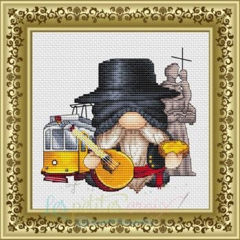 Gnome To Portugal - Les Petites Croix De Lucie (Stickvorlage)