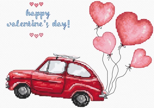 Leti Stitch Stickpackung - Happy Valentine’s Day