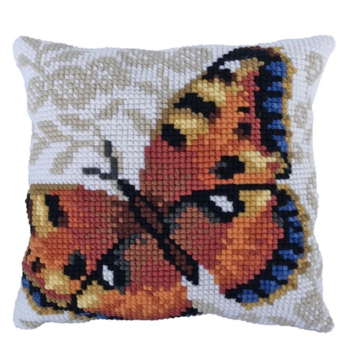 Stickpackung Needleart World - Kreuzstichkissen Umber Butterfly