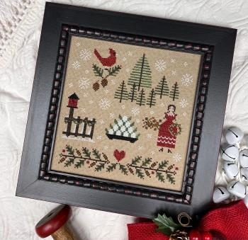 Gathering Holly - Annie Beez Folk Art (Stickvorlage)