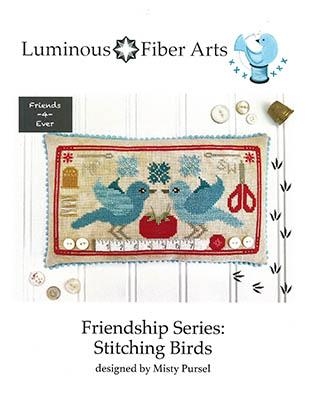 Stickvorlage Luminous Fiber Arts - Friendship Series Stitching Birds