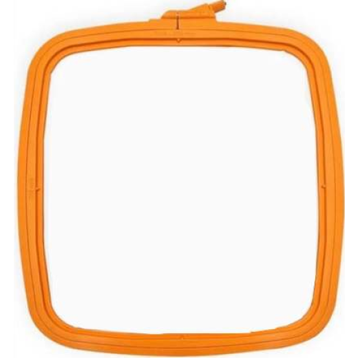 Nurge rechteckiger Kunststoffstickrahmen - 9,5x11 cm - Orange