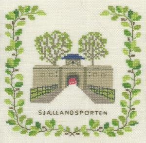 Fremme Stickpackung - Kastell Sjællandsporten Kopenhagen 15x15 cm