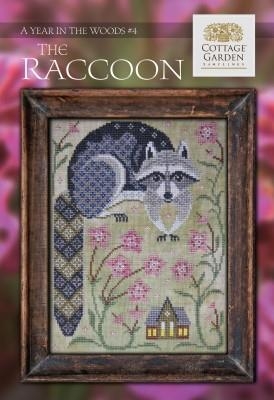 Year In The Woods 4 The Raccoon - Cottage Garden Samplings (Stickvorlage)