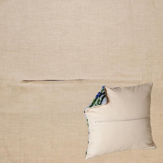 Kissenrücken Linen grey mit Reißverschluß 45x45