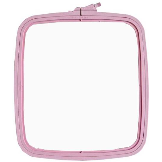 Nurge rechteckiger Kunststoffstickrahmen - 14,5x16,5 cm - Pink