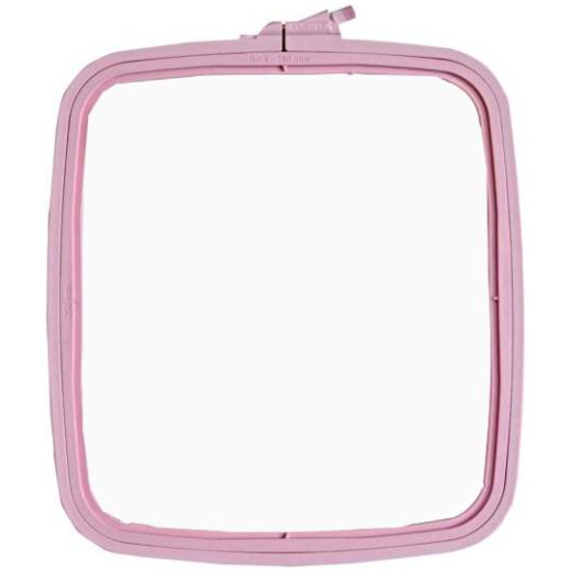 Nurge rechteckiger Kunststoffstickrahmen - 19,5x22 cm - Pink