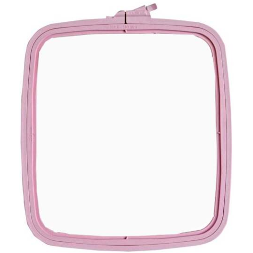 Nurge rechteckiger Kunststoffstickrahmen - 25x28 cm - Pink