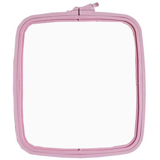 Nurge rechteckiger Kunststoffstickrahmen - 9,5x11 cm - Pink