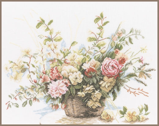 Bouquet of roses - Lanarte (Stickpackung)