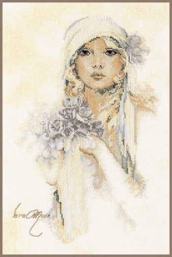 Sara Moon Lilac Flower - Lanarte (Stickpackung)