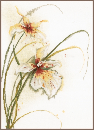 Orchid flower - Lanarte (Stickpackung)