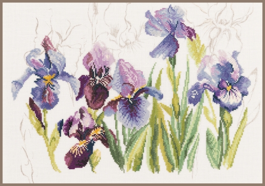 Lanarte Stickpackung - Blaue Iris