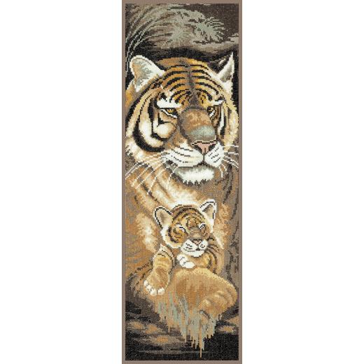 Lanarte Stickpackung - Tiger mit Jungtier