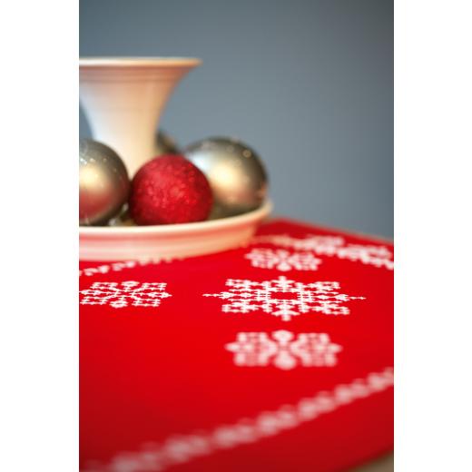 Vervaco Verachtert - Läufer Weihnachten bedruckt