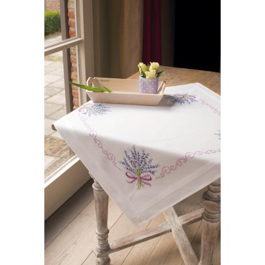 Vervaco Verachtert - Tischdecke Lavendel bedruckt