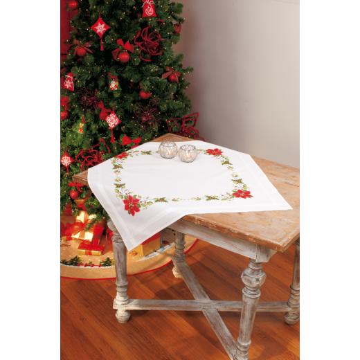 Vervaco Verachtert - Tischdecke Weihnachtsstern bedruckt