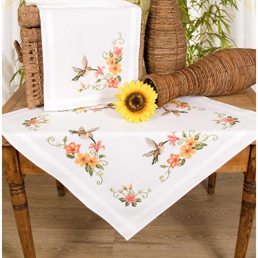 Vervaco Verachtert - Tischdecke Kolibri bedruckt
