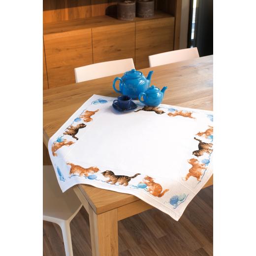Vervaco Verachtert - Tischdecke Katzen